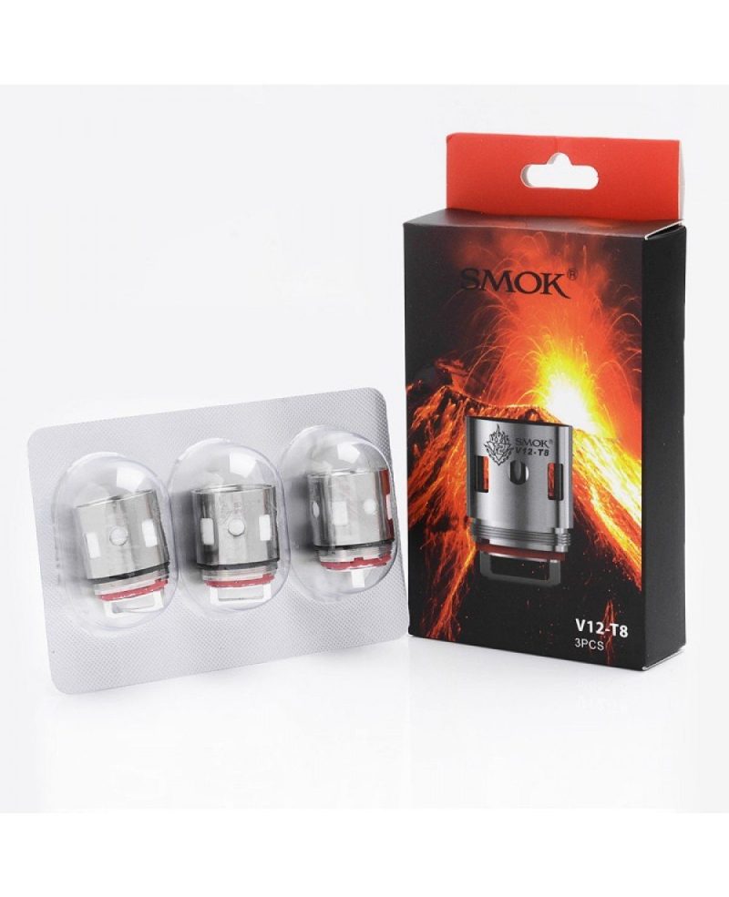 authentic smoktech smok v12 t8 coil heads for smok tfv12 cloud beast king tank 016 ohm 70320w 3 pcs