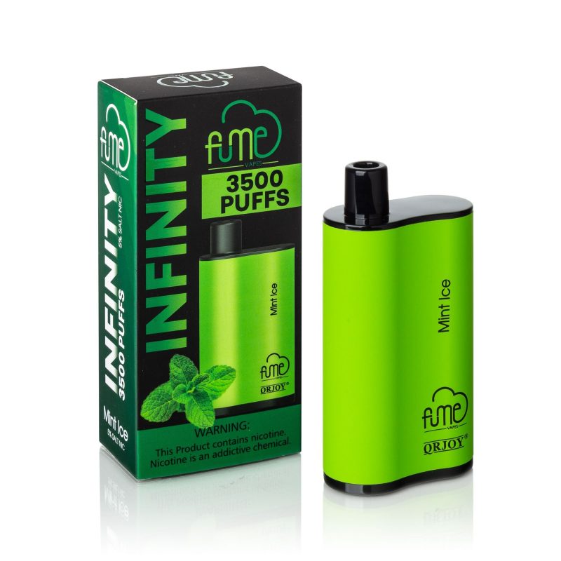 fume infinity disposable vape device mint ice