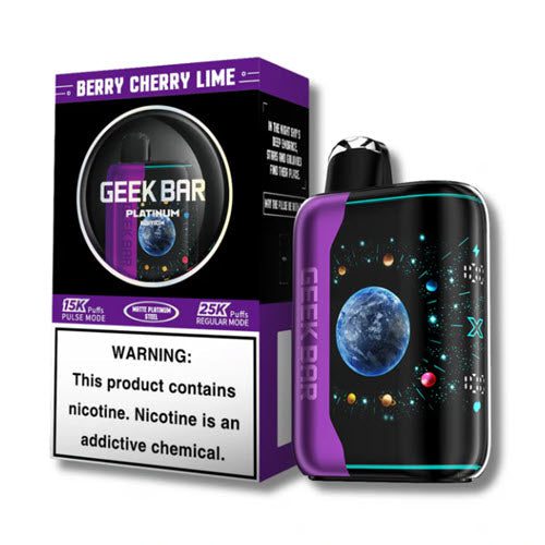 geek bar pulse x platinum edition 25k berry cherry lime disposable vape