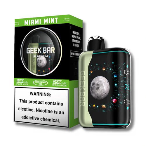 geek bar pulse x platinum edition 25k miami mint disposable vape