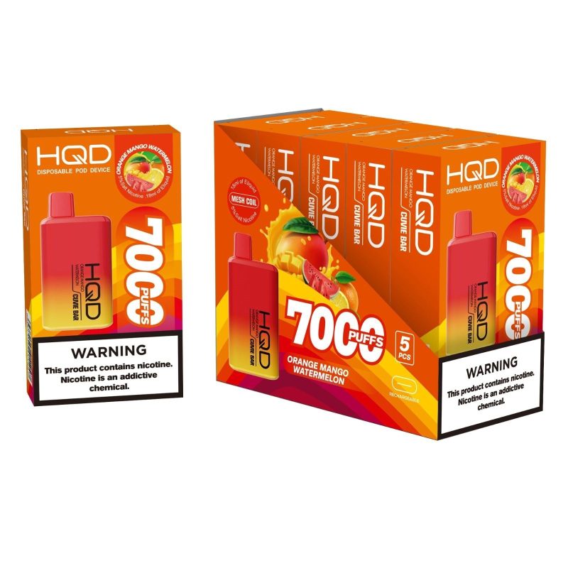 hqd cuvie bar orange mango watermelon disposable vape device 544fca6f 50ca 4cd2 b5bb dec18f8b5bbc