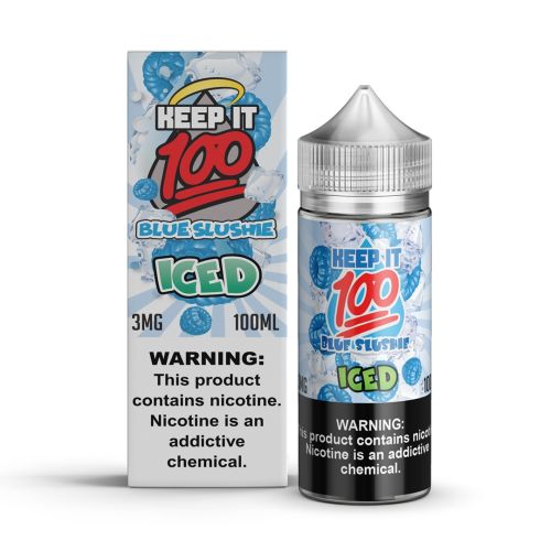 keep it 100 blue slushie iced 100ml