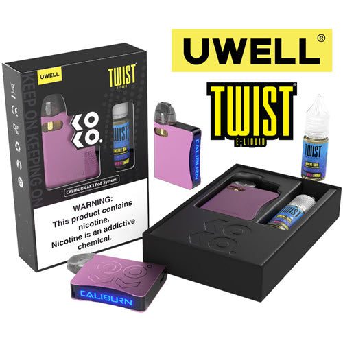 Uwell Caliburn AK3 Pod Kit & Salt 10mL Bundle - Ohm City Vapes